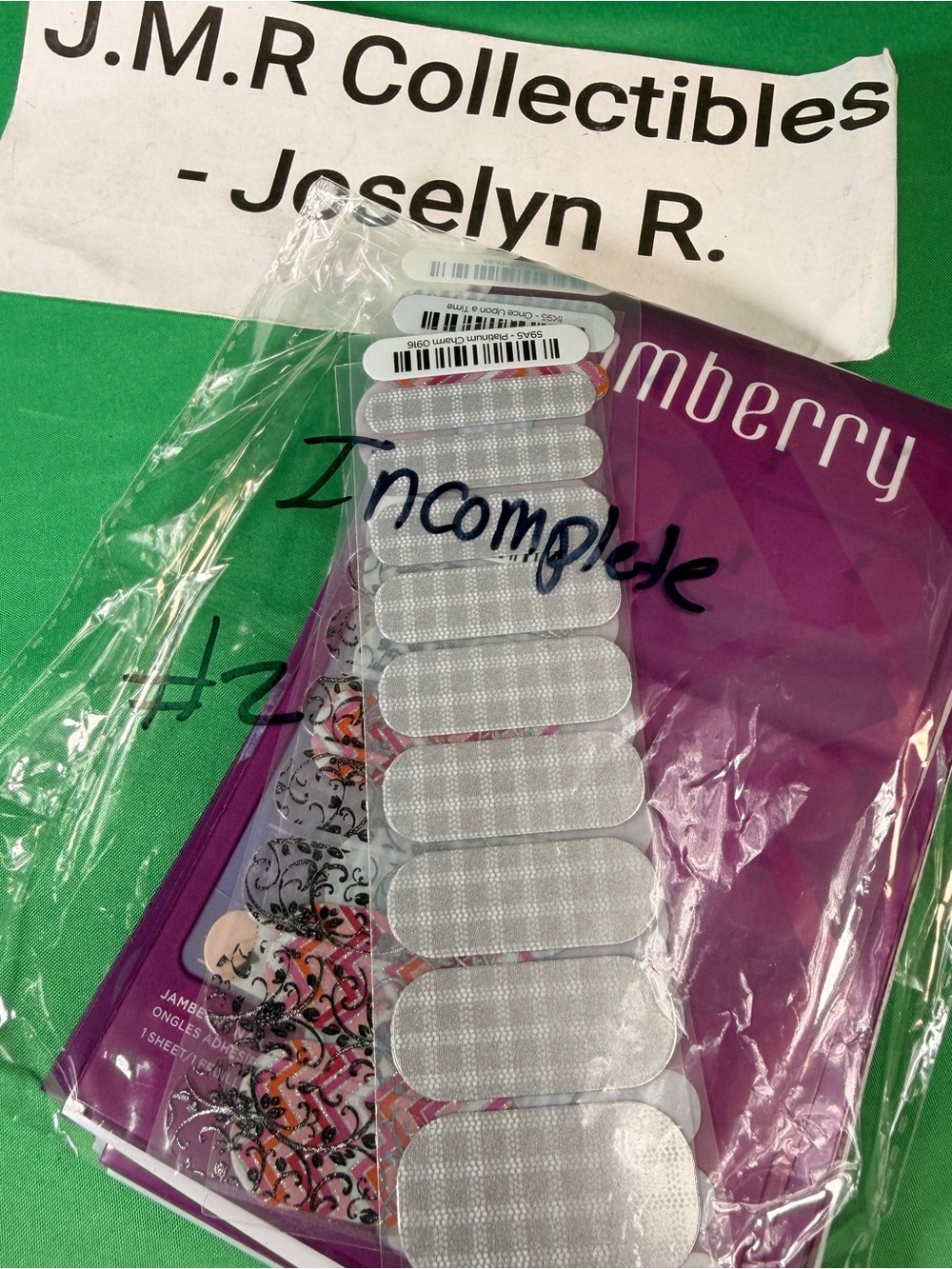 Jamberry Nail Wraps Lot - Mixed Partial Sheets - Custom Manicure